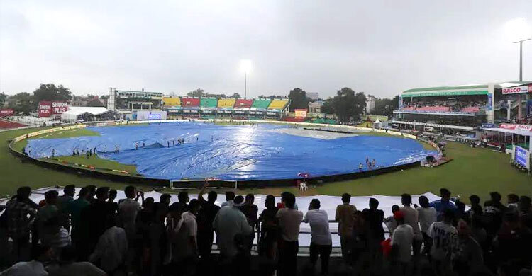 দ্বিতীয় দিনেও বৃষ্টির শঙ্কা, কী হতে যাচ্ছে কানপুর টেস্টে?