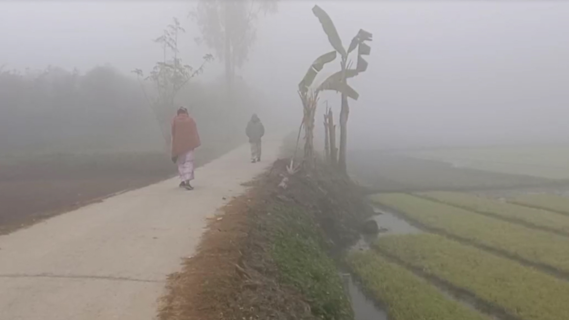 কনকনে শীতে জবুথবু উত্তরের জনজীবন