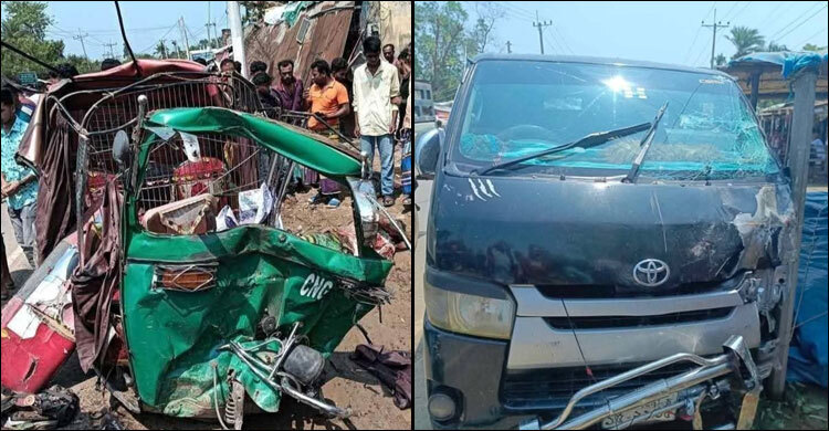 ময়মনসিংহে মাইক্রোবাস-অটোরিকশার সংঘর্ষ, নিহত ২