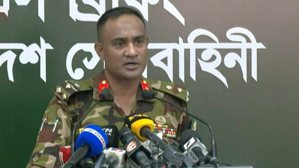 সরকারের সঙ্গে সেনাবাহিনীর কোনো বিরোধ নেই: সেনা সদরের ব্রিফিং