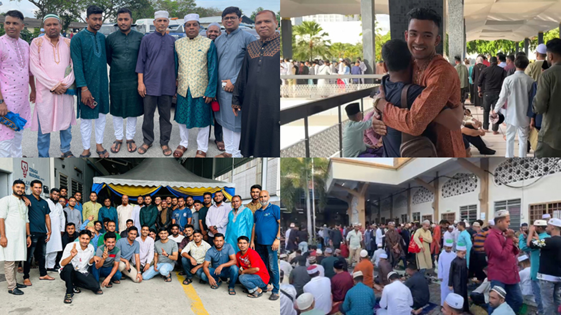 ঈদ উপলক্ষে মালয়েশিয়ার মসজিদে প্রবাসীদের মিলনমেলা