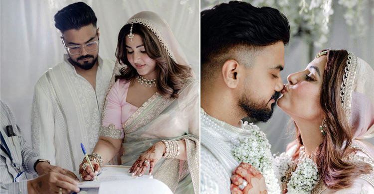 বিয়ে করলেন ক্যানসার আক্রান্ত অভিনেত্রী হিনা খান