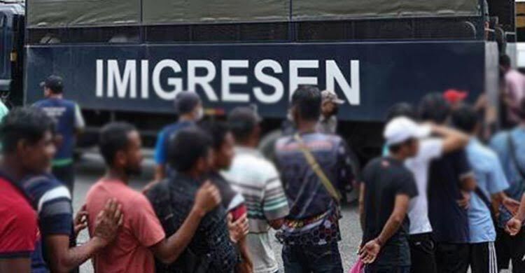 মালয়েশিয়ায় ৮১৯০ অভিযানে ৩১২৮৭ অবৈধ অভিবাসী গ্রেফতার