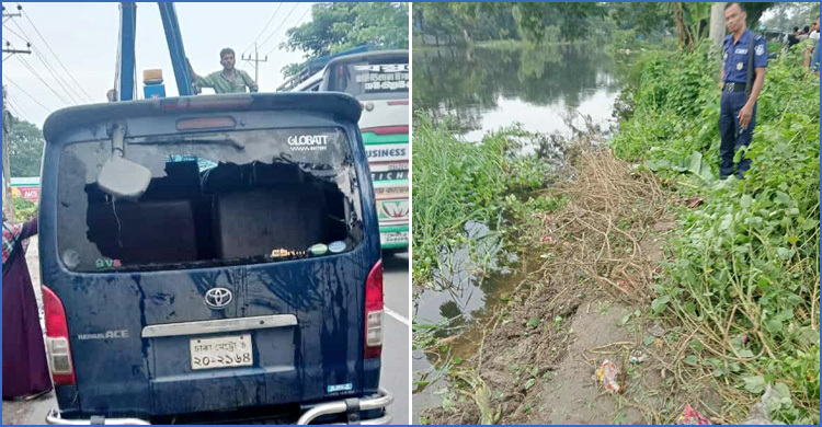 নোয়াখালীতে মাইক্রোবাস খালে পড়ে নিহত ৭