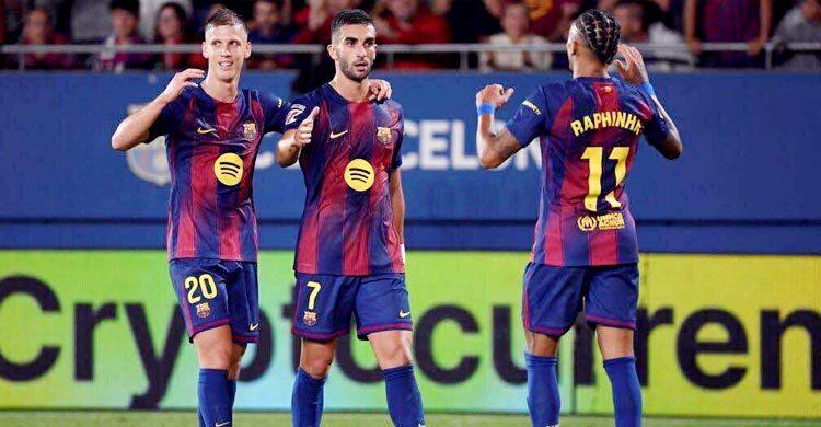 তোরেসের জোড়া গোলে দাপুটে জয় বার্সার