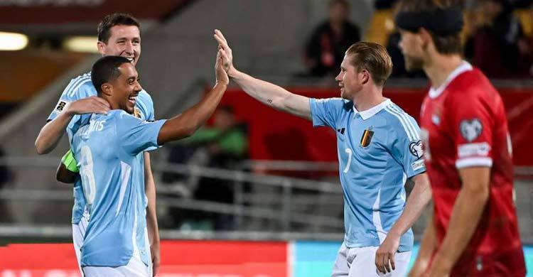 বিশ্বকাপ বাছাই নেদারল্যান্ডসের ড্রয়ের দিনে প্রতিপক্ষের জালে ৬ গোল বেলজিয়ামের