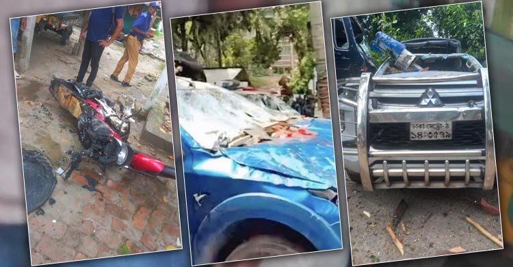 ফরিদপুরে উপজেলা অফিস-থানায় হামলা, ভাঙচুর-আগুন