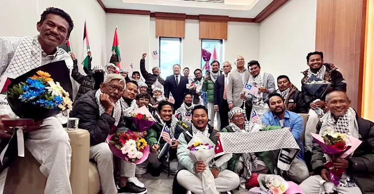 ফ্লোটিলা থেকে আটক ২৩ মালয়েশিয়ানকে মুক্তি দিয়েছে ইসরায়েল