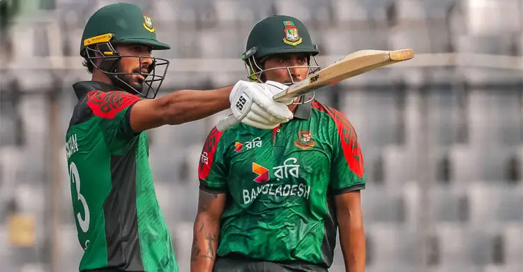 ১০ বছর পর মিরপুরে উদ্বোধনী জুটিতে শতরান বাংলাদেশের