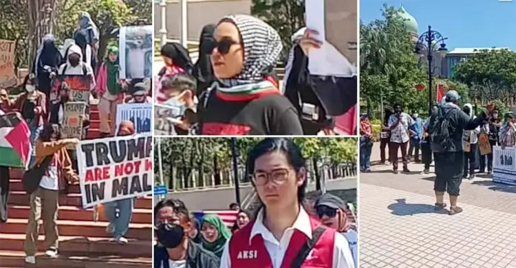 মালয়েশিয়ায় ট্রাম্পের সফর বাতিলের দাবিতে শিক্ষার্থীদের বিক্ষোভ