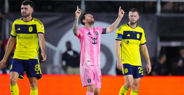 মেসির জোড়া গোলে পূর্বাঞ্চলের সেমিফাইনালে ইন্টার মিয়ামি