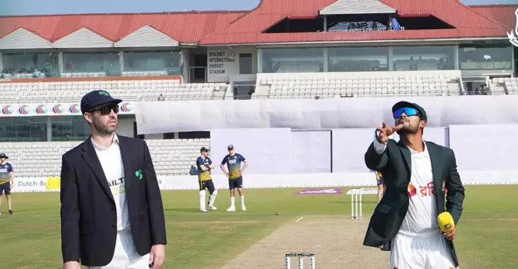 সিলেট টেস্ট টস জিতে ব্যাটিংয়ে আয়ারল্যান্ড