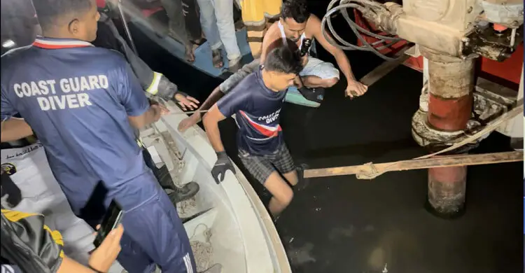 ফেরি থেকে ট্রাকসহ ৫ যানবাহন নদীতে, তিনজনের মরদেহ উদ্ধার