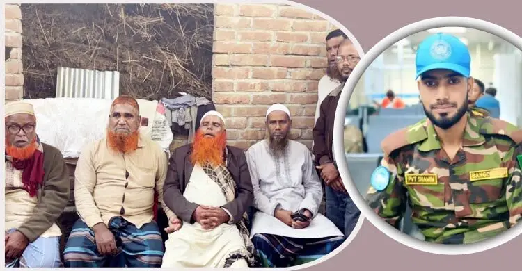 সুদানে সন্ত্রাসী হামলা নিহত সেনাসদস্য শামীম রেজার বাড়িতে শোকের মাতম