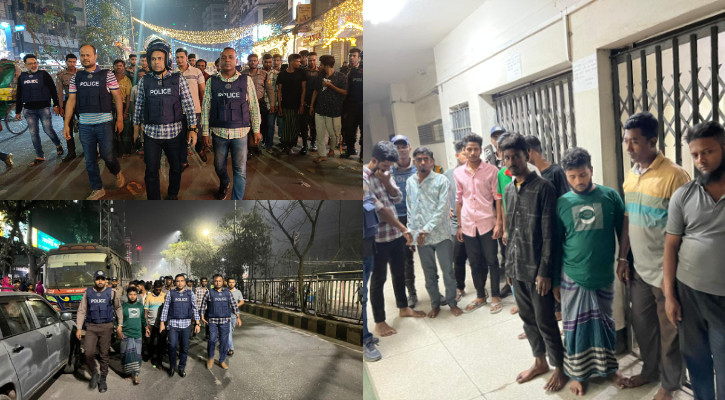 মোহাম্মদপুর-আদাবরে রাতে সাঁড়াশি অভিযান, আটক ৪২