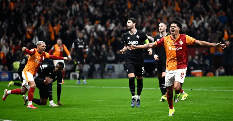 চ্যাম্পিয়ন্স লিগ প্লে-অফ জুভেন্টাসকে বিধ্বস্ত করল গ্যালাতাসারে