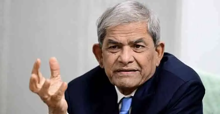 হাসিনাকে না ফেরালেও ভারত-বাংলাদেশ সম্পর্কে বাধা পড়বে না দ্য হিন্দুকে মির্জা ফখরুল