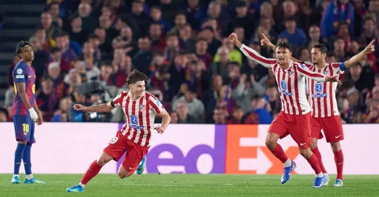 চ্যাম্পিয়ন্স লিগ ২০ বছর পর ঘরের মাঠে অ্যাটলেটিকোর কাছে হার, বিদায়ের শঙ্কায় বার্সা