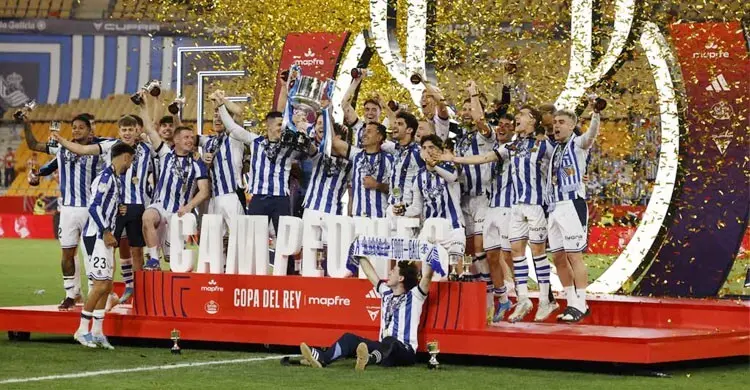 কোপা দেল রে অ্যাটলেটিকোকে হারিয়ে রিয়াল সোসিয়েদাদের চতুর্থ শিরোপা