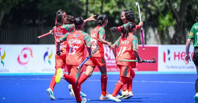 এশিয়ান গেমস বাছাই নারী হকিতে বাংলাদেশের ঐতিহাসিক জয়