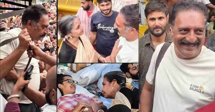 দিল্লির আন্দোলনে বলিউডের বর্ষীয়ান অভিনেত্রী শাবানা আজমি ও অভিনেতা প্রকাশ রাজও যোগ দিলেন