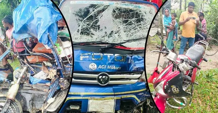 ঠাকুরগাঁওয়ে তিন গাড়ির সংঘর্ষে প্রাণ গেলো দুজনের